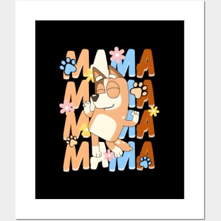 Bluey Mama Posters and Art